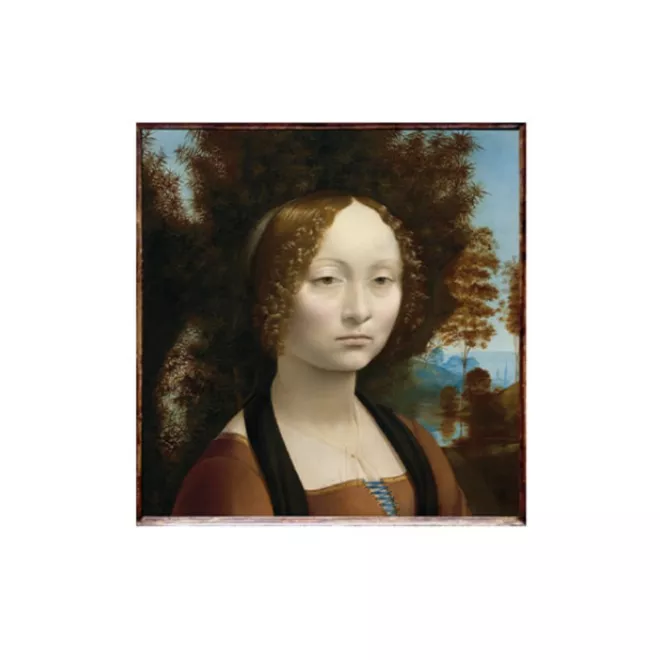 My own reproduction of painting Lady with an Ermine by Leonardo da